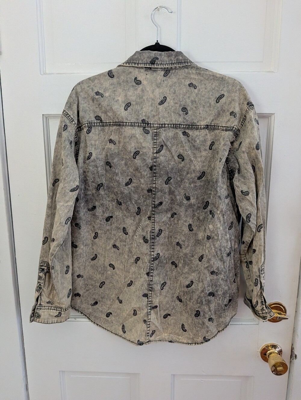BDG Urban Outfitters Acid Wash Paisley Button Down Shirt M - Picture 5 of 5